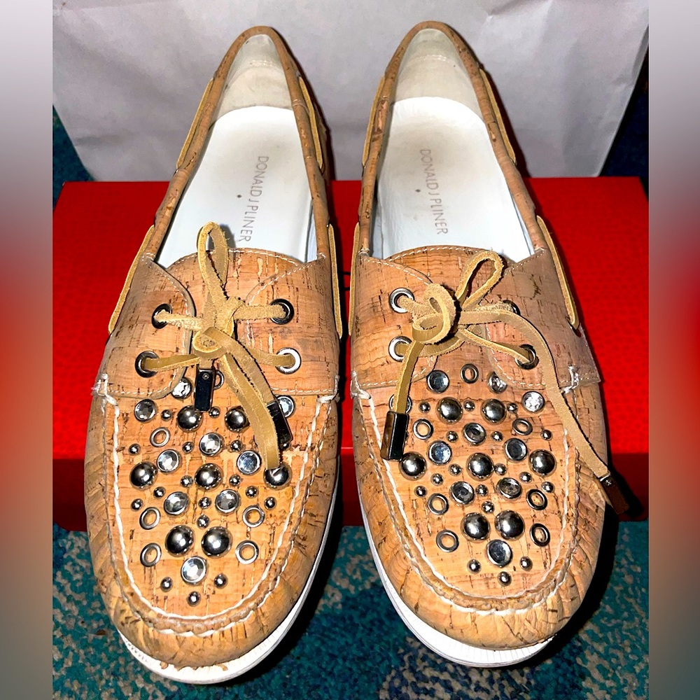 ✨The Cutest Donald J Pliner Ibizas-co Natural Cork Slip-on Loafers- Size:7